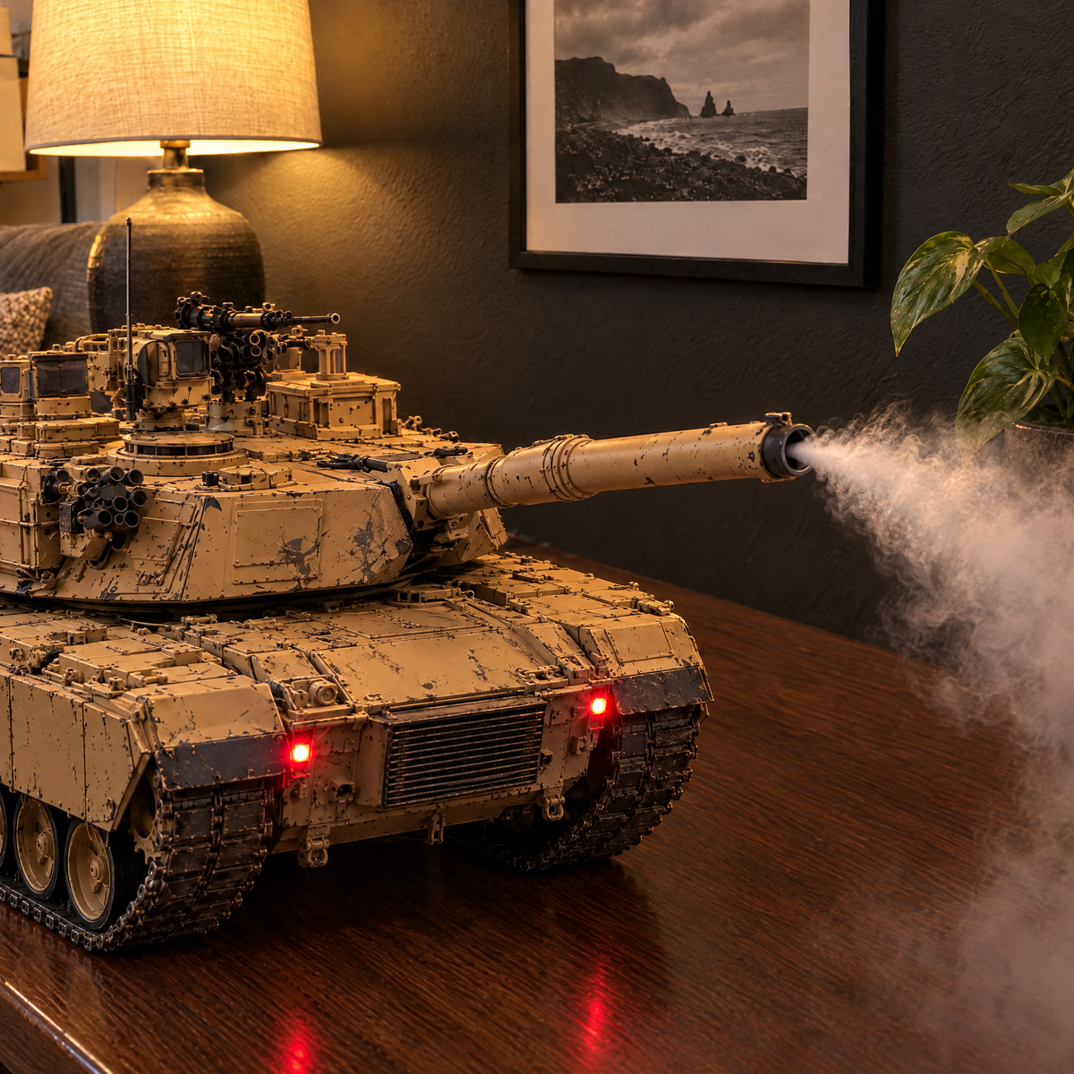 Motor Scent Desert Tank, close-up of the cannon mist